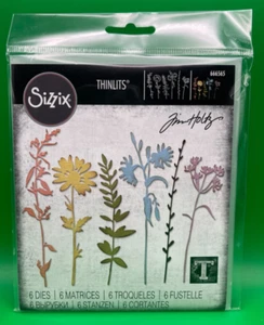 Tim Holtz "VAULT WILDFLOWERS" Sizzix Thinlits Cutting Dies Spring 2024 666565 - Picture 1 of 2