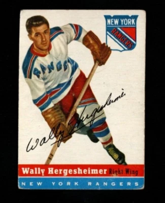 5006* 1954-55 Topps # 22 Wally Hergesheimer VG - Image 1 of 2