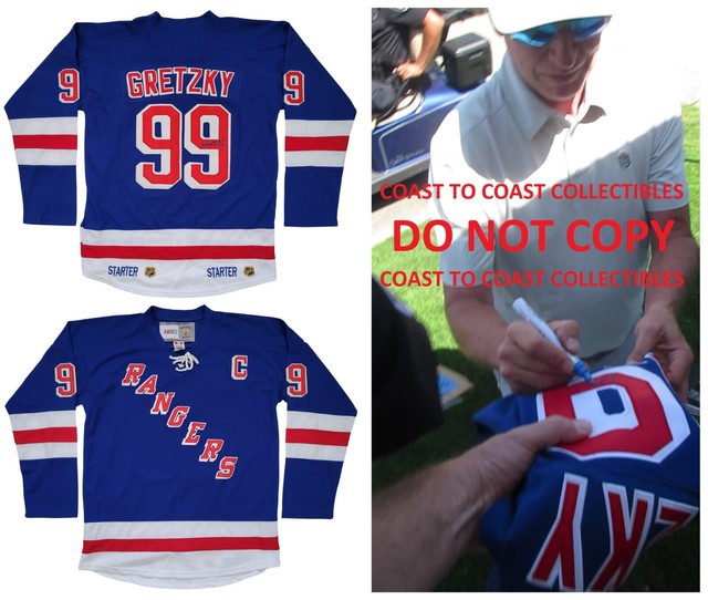 Wayne Gretzky Autographed New York Rangers Liberty Double Starter Pro Jersey  - NHL Auctions