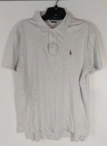 Camisa Polo Ralph Lauren Hombre Extra M Kakie Pima Tacto Suave Sólida Preppy. - Imagen 1 de 4