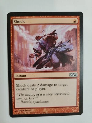 MTG Magic The Gathering Card ShockInstant Red 2012  - Image 1 of 2