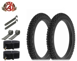 ALTA PERFORMANCE BICYCLE WIRE BEAD 16 x 2.00 BLACK MOUNTAIN KNOBBY TREAD 8PC SET - Picture 1 of 1