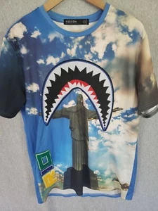 Hudson Outerwear RIO CHRIST THE REDEEMER Shark Mouth Jersey Mens T-shirt - Picture 1 of 6