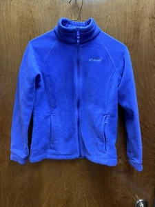 Youth "Columbia" purple fleece jacket. Size large 14/16 - Picture 1 of 2