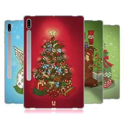 FUNDA DE GEL SUAVE HEAD CASE DESIGNS ELEMENTOS ESENCIALES DE NAVIDAD PARA TABLETS SAMSUNG 1 Foto 1 de 4
