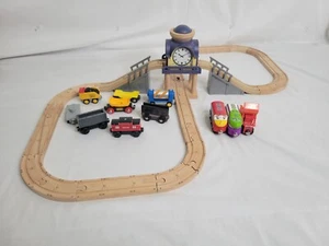 Chuggington Spiral Wooden Train set 38 Piece Lot. With Extra Train Toys - Picture 1 of 6