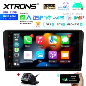 CAM+ Android 14 8-Core Car GPS Stereo Radio 4G WiFi 32GB SWC DSP For Audi A3 8P - Picture 1 of 11