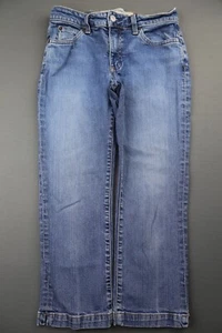 Pantalones de mezclilla para mujer vintage 2001 corte bota capri desgastados elásticos talla 2 (27x22) - Imagen 1 de 7