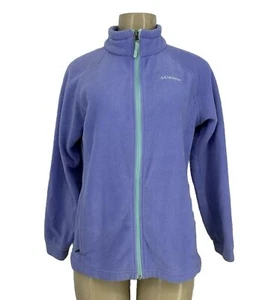 COLUMBIA Jacket Girls 18/20 Full ZIP Fleece Hiking Outdoors Jacket KA8 - Picture 1 of 10