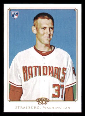 2010 Topps 206 #55 Stephen Strasburg RC - Image 1 of 2