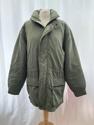 Coat Springfield Size S Green Polyester Blend Long Sleeve Collar Men’s - Image 1 of 4