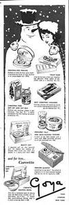 1951 Advert for 'GOYA' Toiletries & Cosmetics Range for Xmas Ephemera Print Ad - Picture 1 of 1