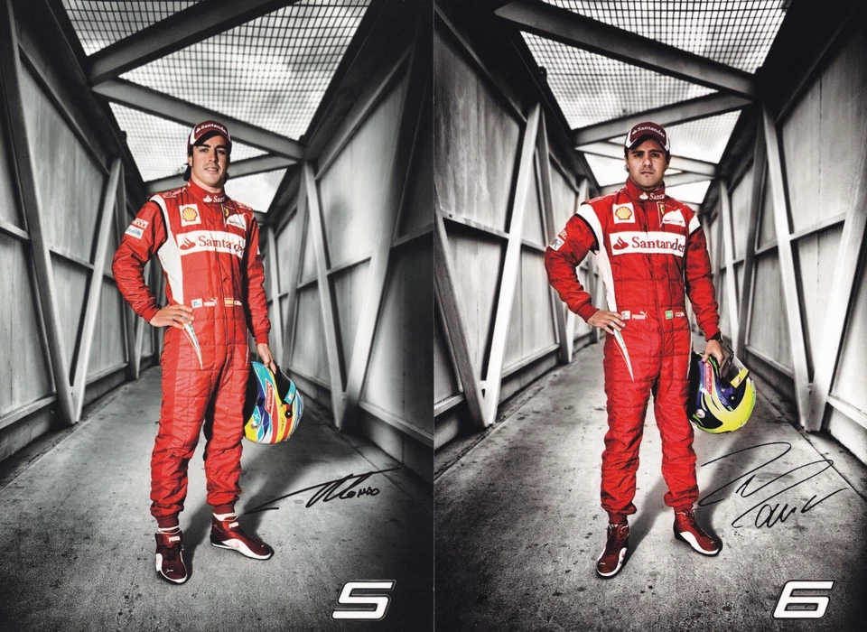 Formula 1 Ferrari 2011 autograph cards: Fernando Alonso and Felipe Massa - Bild 1 von 1