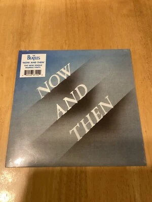 The Beatles Now And Then 7" 45 Marble Vinyl Record Sealed( 2023 Universal Int'l) - Image 1 of 3