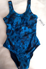 M&S Navy Mix Size 10 Swimsuit Floral Front Non Removable Stuctured Cup BNWT