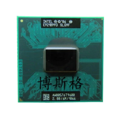 Intel Core 2 Duo T9600 SLG9F 2.8 GHz FSB 1066 MHz 6MB For Laptop CPU Processor - Image 1 of 2