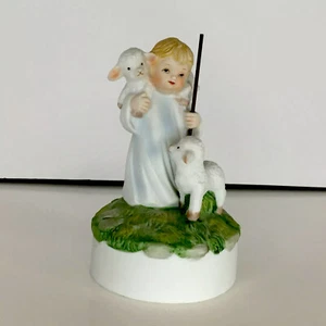 Good Shepherd Plays How Great Thou Art Music Statue Sankyo Lambs Children Gift - Picture 1 of 6
