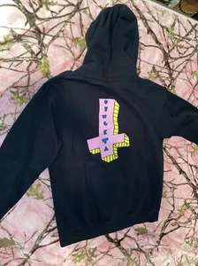 Odd Future Hoodie Size M Black Donut Logo Streetwear Graphic Pullover - Picture 1 of 5