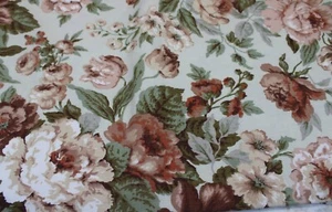 2 Yards Vintage Chatsworth waverly gebundener Stoff #64122121 Baumwolle Blumenmuster - Bild 1 von 5