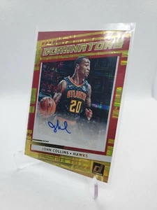 John Collins - Hawks - Donruss Choice 2020-21 - Gold Auto 01/10 FOTL - #DS-JCL - Imagen 1 de 8