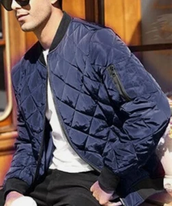 Mens Quilted Padded Puffer Jacket Casual Winter Warm Coat Bomber Zip Up Outwears - Picture 1 of 3