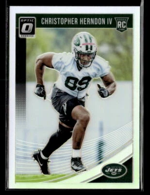 Christopher Herndon IV 2018 Donruss Optic #134 Holo New York Jets - Image 1 of 2