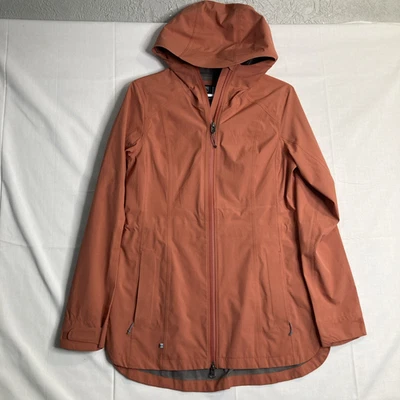 Kuhl Projeck Voyagr Women’s Small Stretch Voyager Jacket Orange Hooded Rain Coat - Image 1 of 4