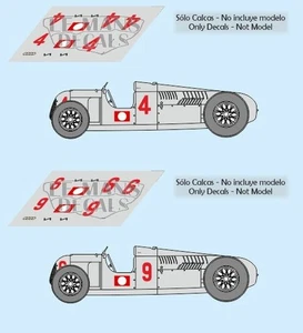 Decals Auto Union Type C Vanderbilt Cup 1937 1:32 24 43 18 slot Rosemayer calcas - Bild 1 von 3
