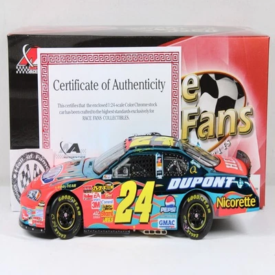 Jeff Gordon 2007 color cromo #24 Talladega 77ª carrera ganar Dupont Chevy ¡EXRARO!! Foto 1 de 4