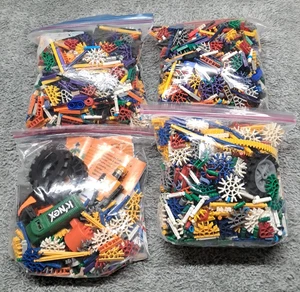 10 Pounds Lot Of K'Nex Mixed Assortment Misc Rods Connectors Wheels Clips Parts - Picture 1 of 13