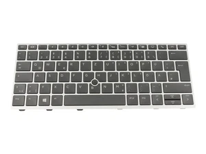 HP EliteBook 830 G5 original Tastatur DE (deutsch) schwarz/silber mit Backlight - Bild 1 von 2