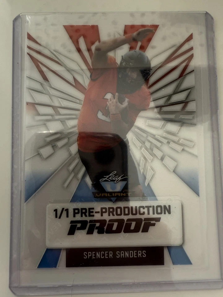 SPENCER SANDERS 2024 Leaf Metal Pre-Production Proof 1/1 RC - Image 1 of 1