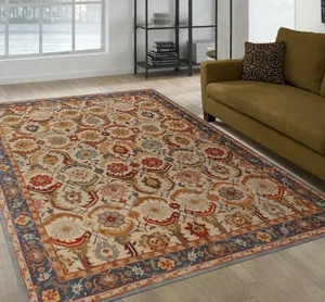 New Eva 9x12 Multi Traditional Non Slip Old Style Handmade Without Tariff & Duty - Picture 1 of 7