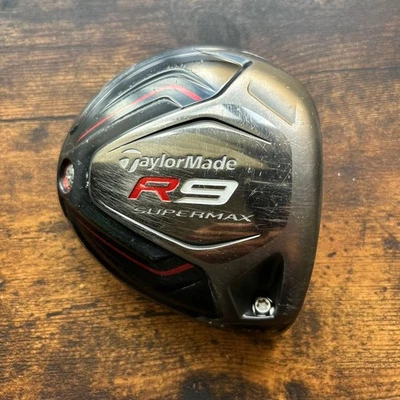 TaylorMade R9 Supermax Driver Black Head Stripe Face Used Shipping From Japan - Image 1 of 4