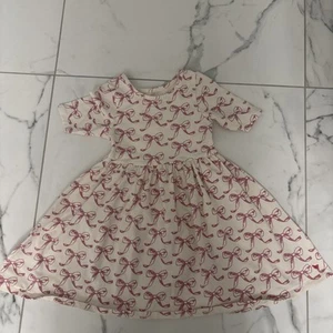 Pink Chicken Steph dress Bows Pink And White  Sz 4y - Picture 1 of 5