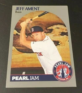 Tarjeta de béisbol Pearl Jam de Boston - Jeff Ament CAMISETA DE BATE 2018 fenway away show - Imagen 1 de 1