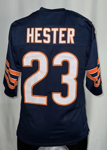 Devin Hester Unsigned Chicago Blue Football Jersey XL Cover