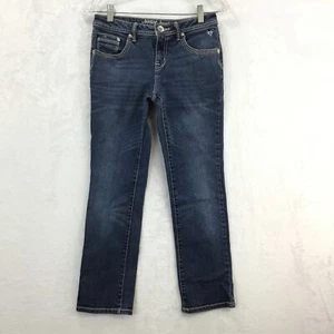 Justice Premium Simply Low / Stretch Distressed Blue Jeans / Girls Size 10.5  - Picture 1 of 10
