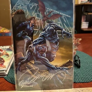 UNCANNY X-MEN #1 J Scott Campbell SIGNED & SEALED 1F Kitty Pride & BEAST VARIANT - Picture 1 of 6