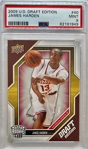 James Harden 2009-10 Upper Deck UD Draft Edition RC #40 - PSA 9 MINT - Picture 1 of 2