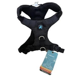 Gooby Trailblazer Dog Harness Shock Absorbing Black Mesh Sz Medium M New NWT - Picture 1 of 11