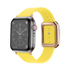 Pour Apple Watch 9 8 7 6 5 4 SE boucle moderne bracelet cuir 40/44/41/45 mm