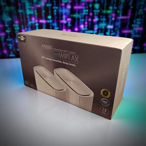 ASUS ZenWiFi AX XT8 AX6600 Tri-Band Mesh Wi-Fi 6 System 2PK White Open Box - Picture 1 of 13