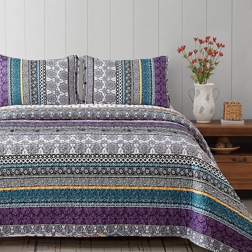 Bedspreads Coverlet SetsCotton Quilted Bedsheets2 Pillowcase Double