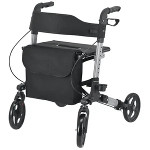 Neuf Déambulateur fauteuil roulant béquille canne aide marche 269€ pliable L@@K! - Photo 1/12