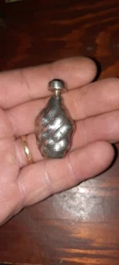 ANTIKER STERLINGSILBER 925 PARFÜM REISEFLAKON mit GEBURTSSTEIN  - Bild 1 von 7