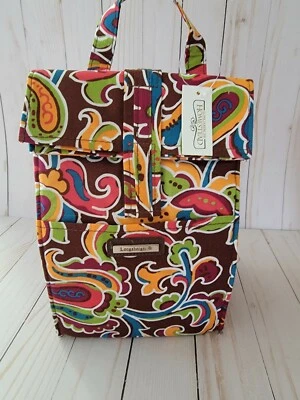 Bolsa de almuerzo aislada Longaberger Sisters en celebración, cachemira nueva con etiquetas Foto 1 de 4