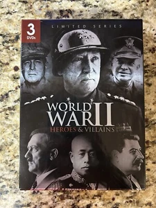 World War II DVD Video Movie Heroes & Villains Limited Series Documentary 3 📀 - Bild 1 von 4