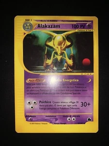 Carta Pokemon Alakazam Skyridge Rara No Holo ITA Italiano 2/144 - Foto 1 di 2