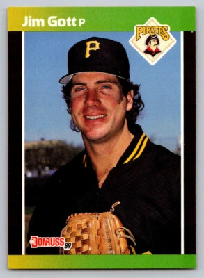 1989 Donruss # 362 - Jim Gott - Pittsburgh Pirates - Image 1 of 2